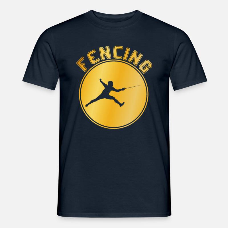 Fechten - Männer T-Shirt - Navy