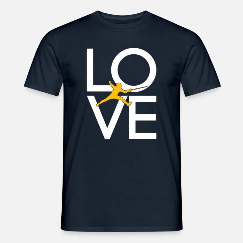 Fechten - Männer T-Shirt - Navy