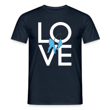 Pêche - T-shirt homme - marine - Devant - AI Model Male 178 light (178cm)