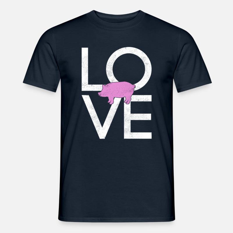 Schwein - Männer T-Shirt - Navy
