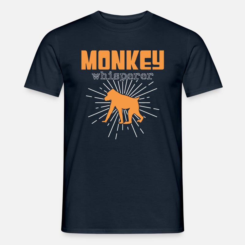 Affen Flüsterer - Männer T-Shirt - Navy