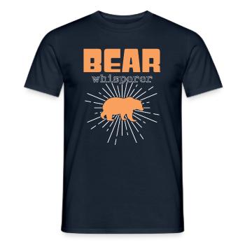 Chuchoteur d’ours - T-shirt homme - marine - Devant - AI Model Male 178 light (178cm)