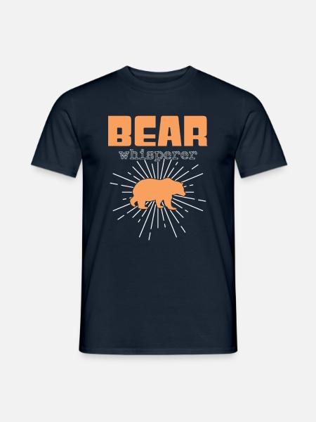 Bär Flüsterer - Männer T-Shirt - Navy