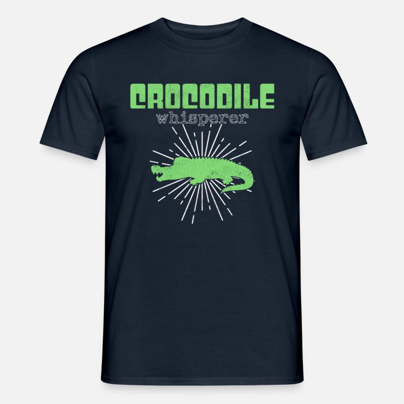 Krokodil Flüsterer - Männer T-Shirt - Navy