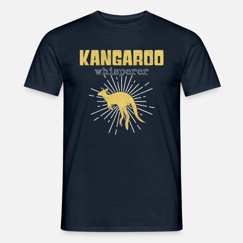 Känguru Flüsterer - Männer T-Shirt - Navy