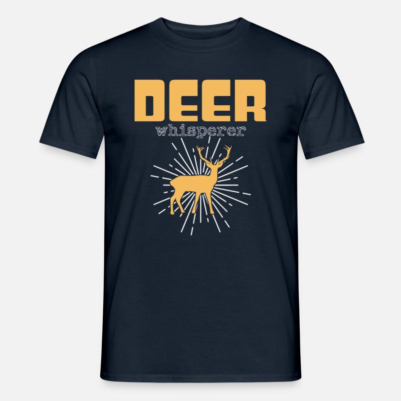 Hirsch Flüsterer - Männer T-Shirt - Navy