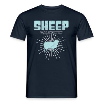 Sheep Whisperer - Men's T-Shirt - navy - Front - AI Model Male 178 light (178cm)