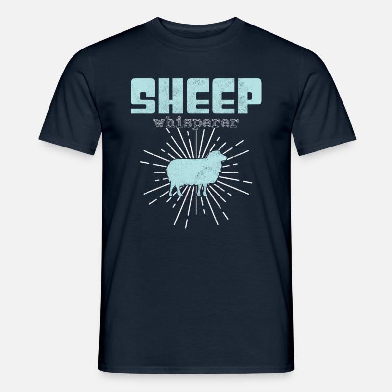 Schaf Flüsterer - Männer T-Shirt - Navy
