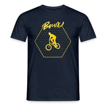 bmx - Men's T-Shirt - navy - Front - AI Model Male 178 light (178cm)
