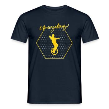 Unicycle - Men's T-Shirt - navy - Front - AI Model Male 178 light (178cm)