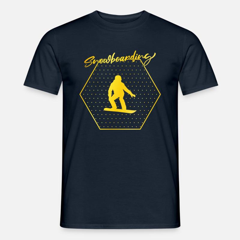 Snowboarding - Männer T-Shirt - Navy