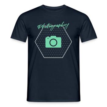 Photography - Men's T-Shirt - navy - Front - AI Model Male 178 light (178cm)