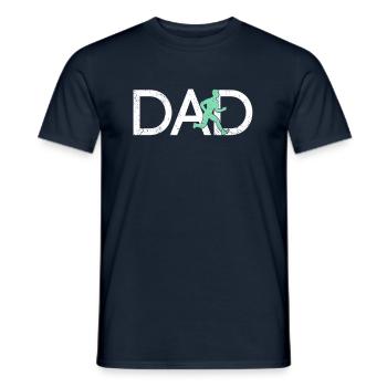 Joggen Papa - Männer T-Shirt - Navy - Vorne - AI Model Male 178 light (178cm)