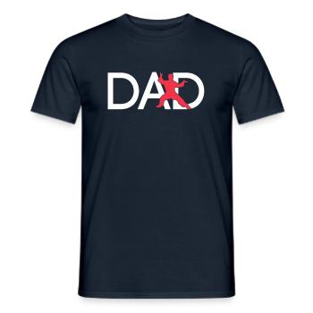 Martial Arts Dad - Men's T-Shirt - navy - Front - AI Model Male 178 light (178cm)