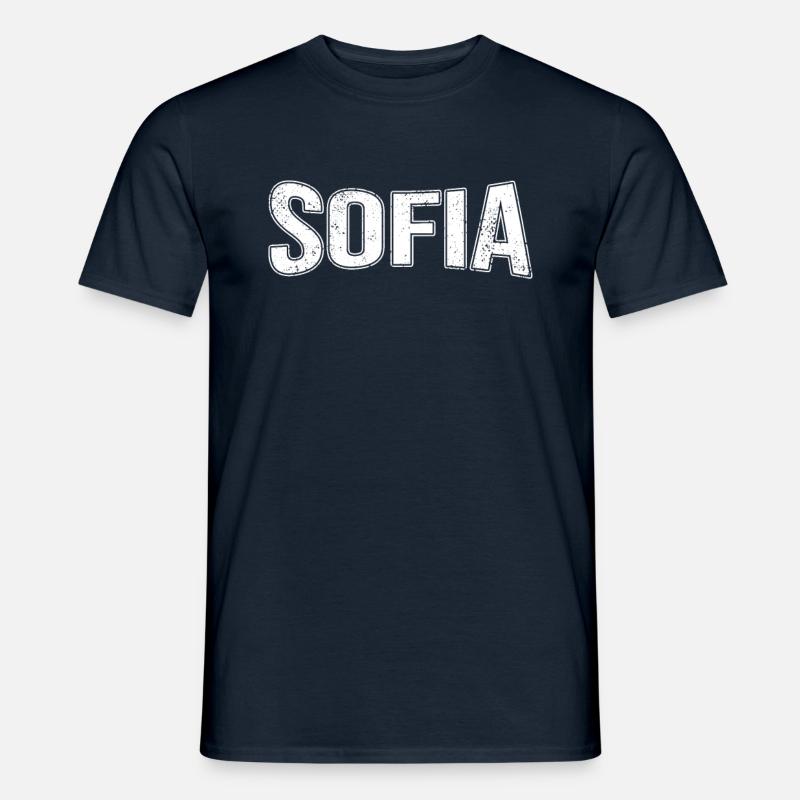Sofia - Männer T-Shirt - Navy