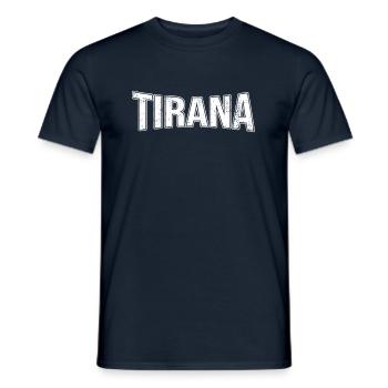 Tirana - T-shirt homme - marine - Devant - AI Model Male 178 light (178cm)