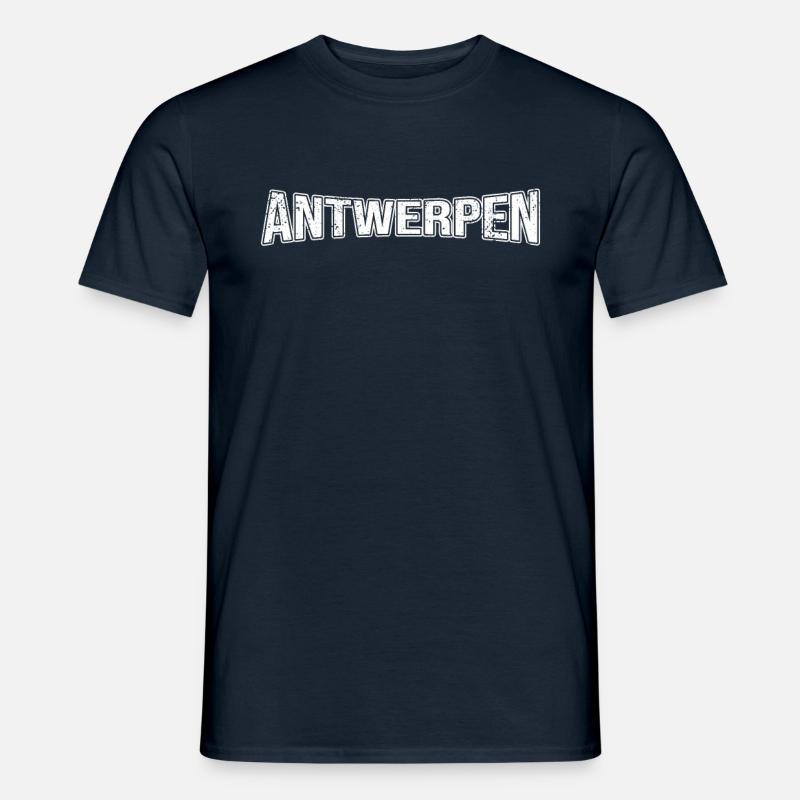 Antwerpen - Männer T-Shirt - Navy