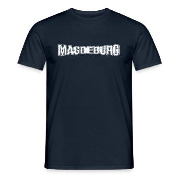 Magdeburg - Men's T-Shirt - navy - Front - AI Model Male 178 light (178cm)