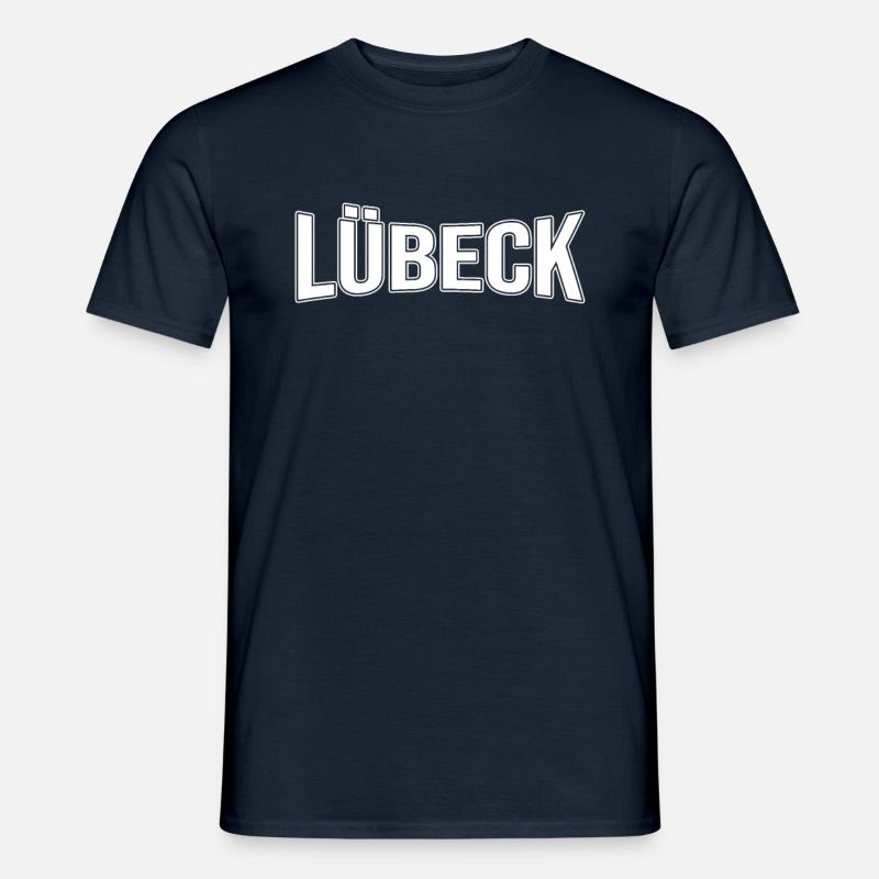 Lübeck - Männer T-Shirt - Navy