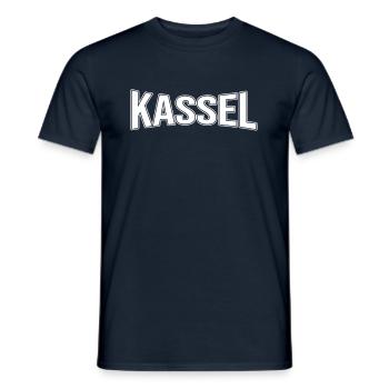Kassel - Männer T-Shirt - Navy - Vorne - AI Model Male 178 light (178cm)
