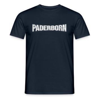 Paderborn - Männer T-Shirt - Navy - Vorne - AI Model Male 178 light (178cm)