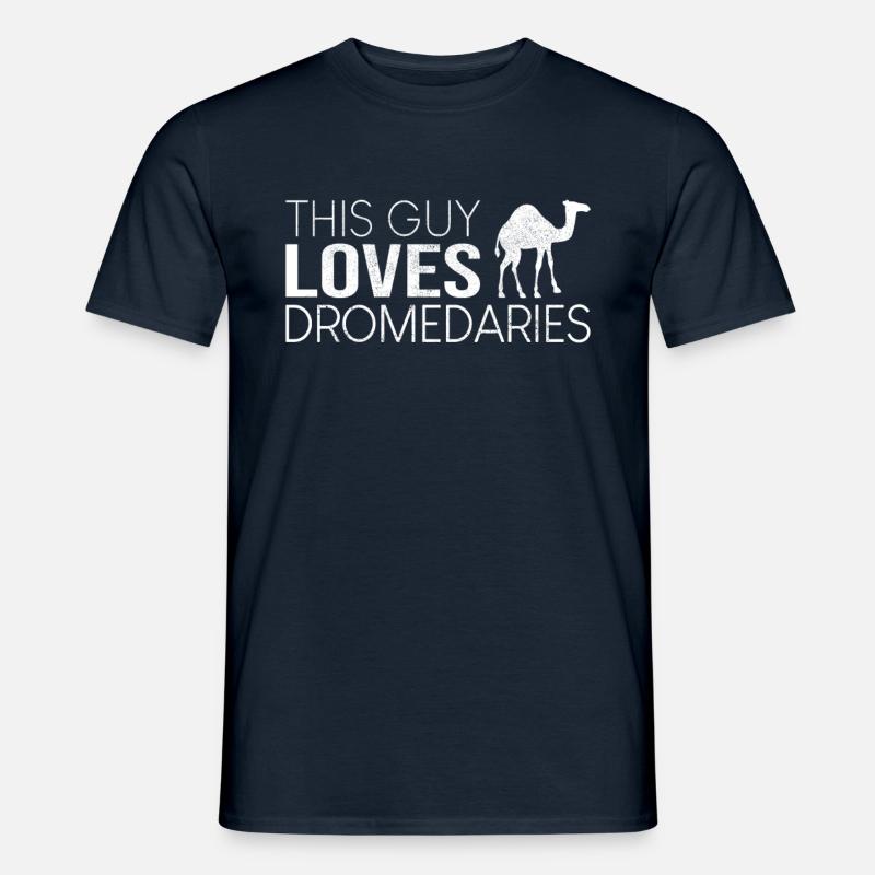 This guy likes dromedaries - Men’s T-shirt - navy