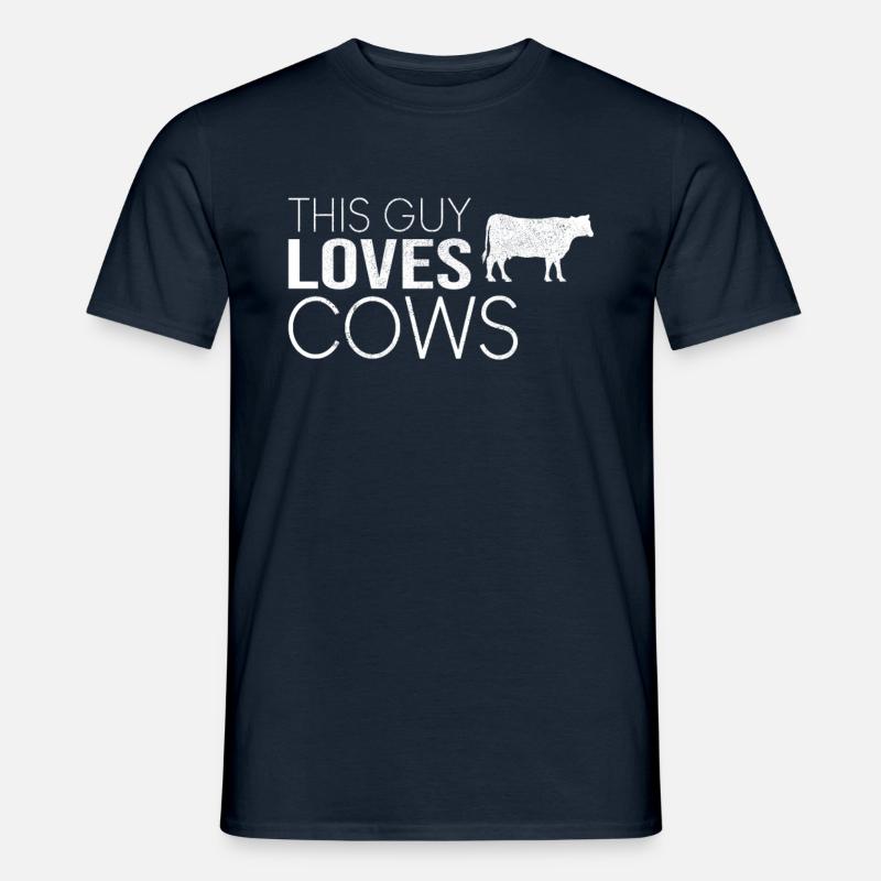 Typ Kuh Spruch - Männer T-Shirt - Navy