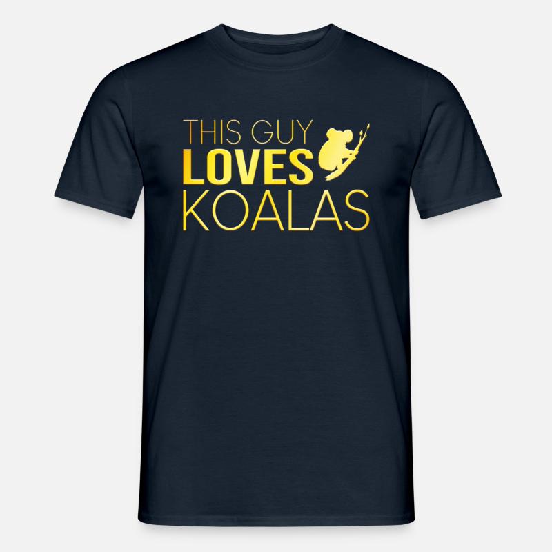 Typ Koala Spruch - Männer T-Shirt - Navy