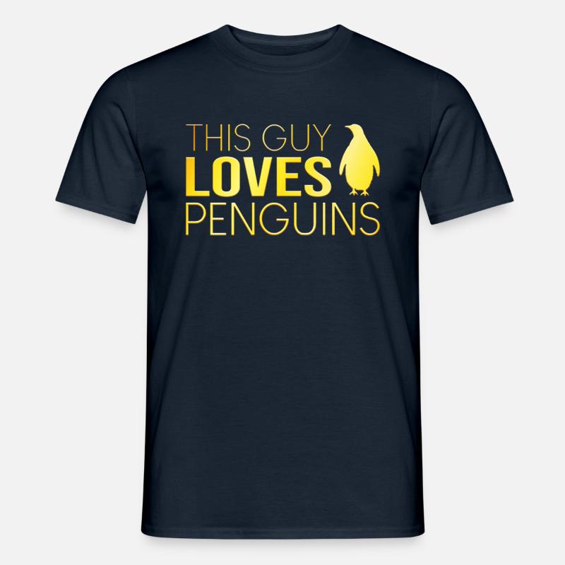 Typ Pinguin Spruch - Männer T-Shirt - Navy