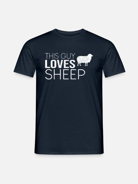 Typ Schaf Spruch - Männer T-Shirt - Navy