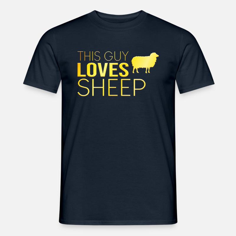 Typ Schaf Spruch - Männer T-Shirt - Navy