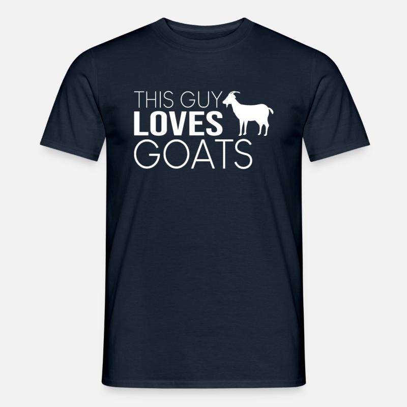 Typ Ziegen Spruch - Männer T-Shirt - Navy