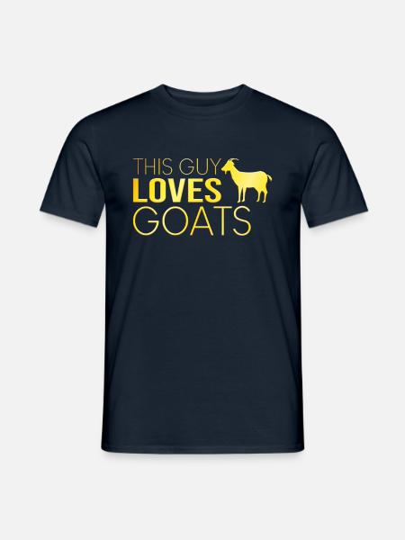 Typ Ziegen Spruch - Männer T-Shirt - Navy