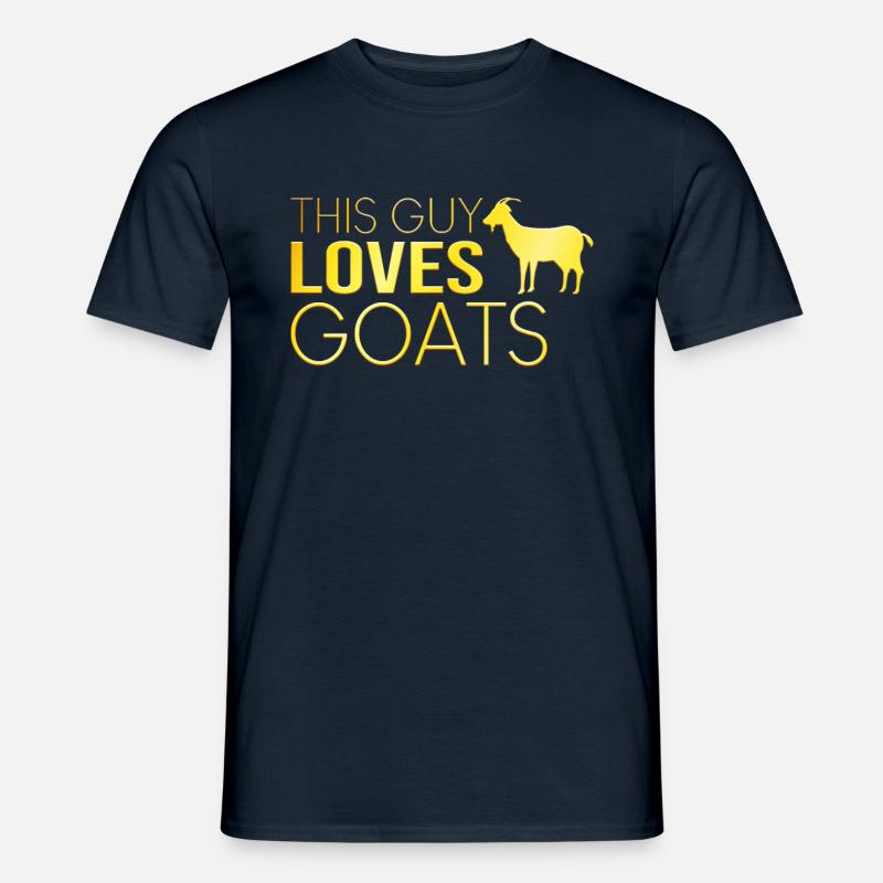 Typ Ziegen Spruch - Männer T-Shirt - Navy