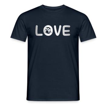 Drums Love - Men's T-Shirt - navy - Front - AI Model Male 178 light (178cm)