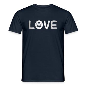 Gaming Love - Men's T-Shirt - navy - Front - AI Model Male 178 light (178cm)