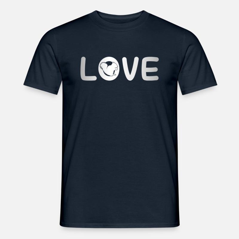Eichhörnchen Liebe - Männer T-Shirt - Navy