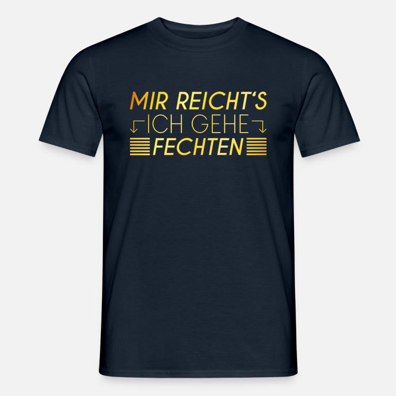 Fechten Spruch - Männer T-Shirt - Navy