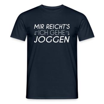 Joggen Spruch - Männer T-Shirt - Navy - Vorne - AI Model Male 178 light (178cm)