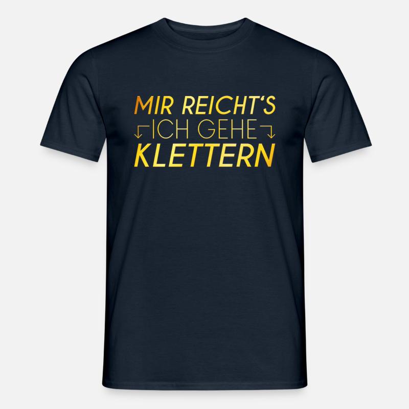 Klettern Spruch - Männer T-Shirt - Navy