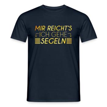 Segeln Spruch - Männer T-Shirt - Navy - Vorne - AI Model Male 178 light (178cm)