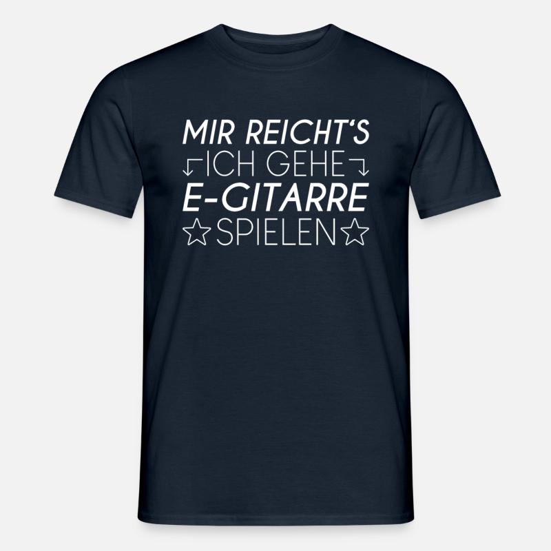 E Gitarre Spruch - Männer T-Shirt - Navy
