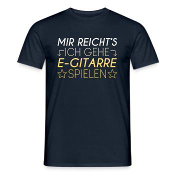 E Gitarre Spruch - Männer T-Shirt - Navy - Vorne - AI Model Male 178 light (178cm)