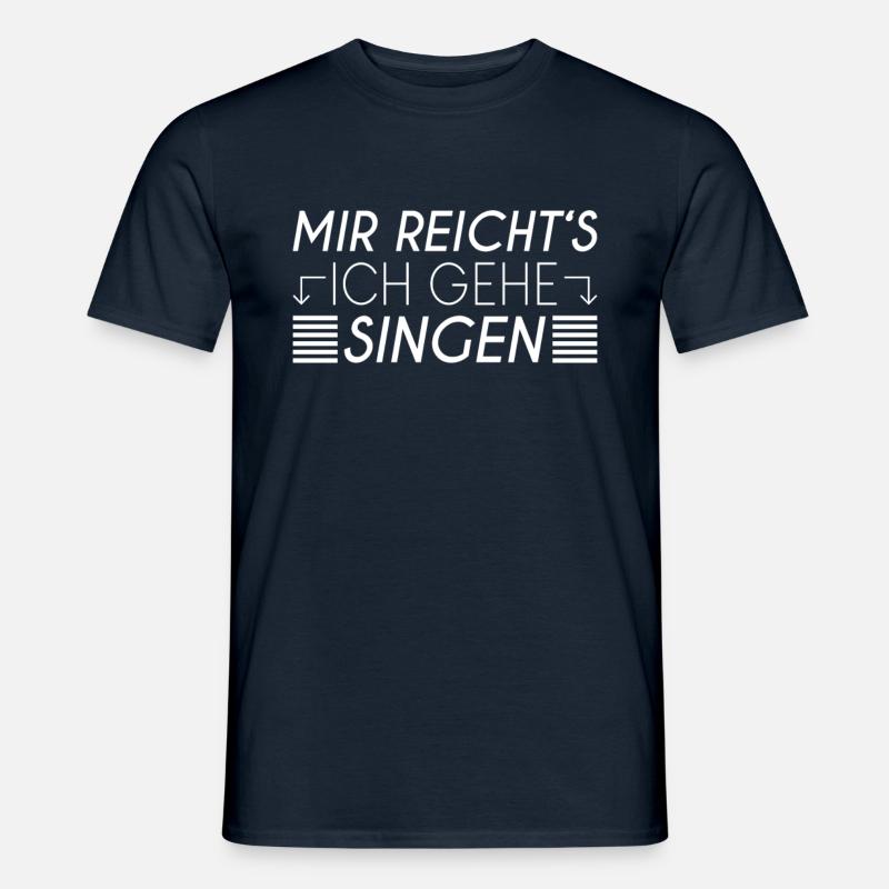 Singen Spruch - Männer T-Shirt - Navy