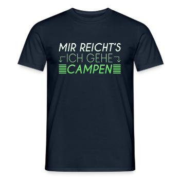 Camping Spruch - Männer T-Shirt - Navy - Vorne - AI Model Male 178 light (178cm)