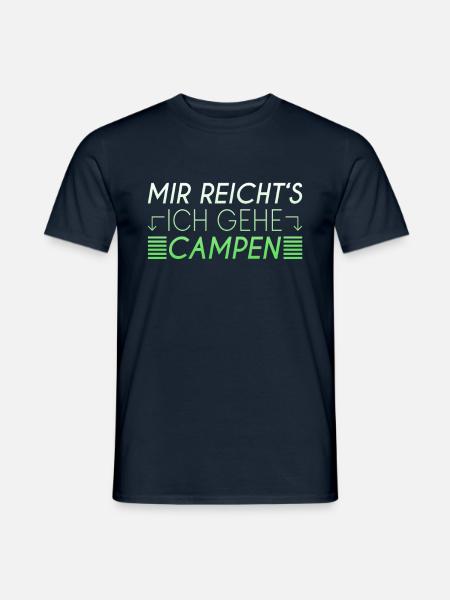 Camping Spruch - Männer T-Shirt - Navy