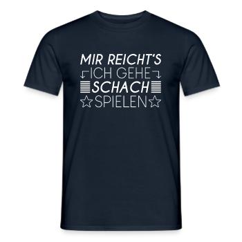 Schach Spruch - Männer T-Shirt - Navy - Vorne - AI Model Male 178 light (178cm)