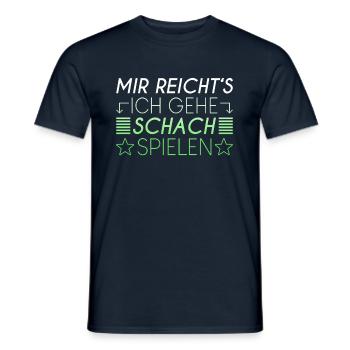 Schach Spruch - Männer T-Shirt - Navy - Vorne - AI Model Male 178 light (178cm)