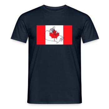 Canada - Men's T-Shirt - navy - Front - AI Model Male 178 light (178cm)