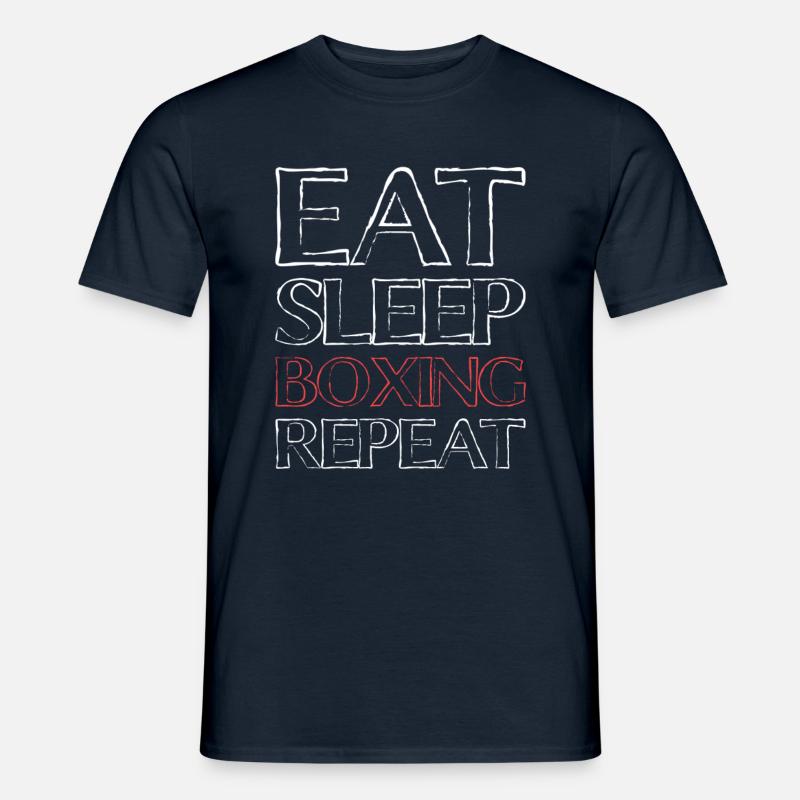Eating Sleeping Boxes - Men's T-shirt - navy